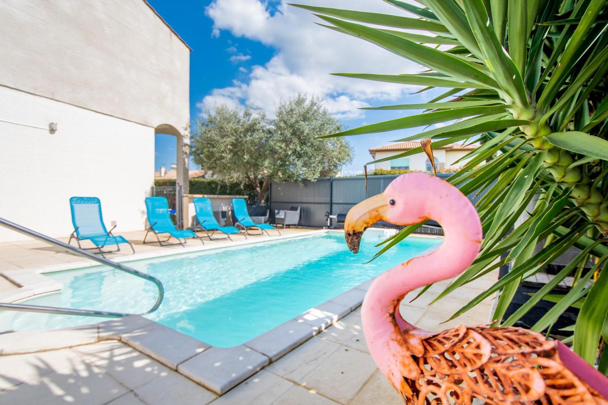 Guesthouse La Costiere - Logements Independants - Espace Piscine Jacuzzi 吕内尔 外观 照片